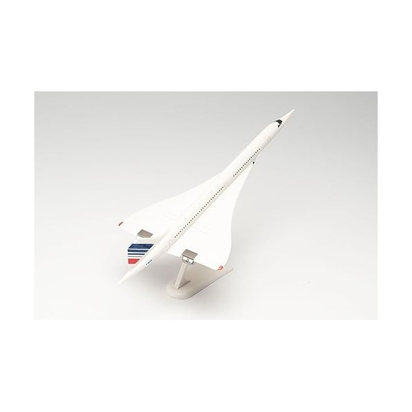 Herpa Maquette Air France Concorde – F-BVFB, echelle 1/200, Snap-fit Model, pièce de Collection, davion avec Support, Figuri