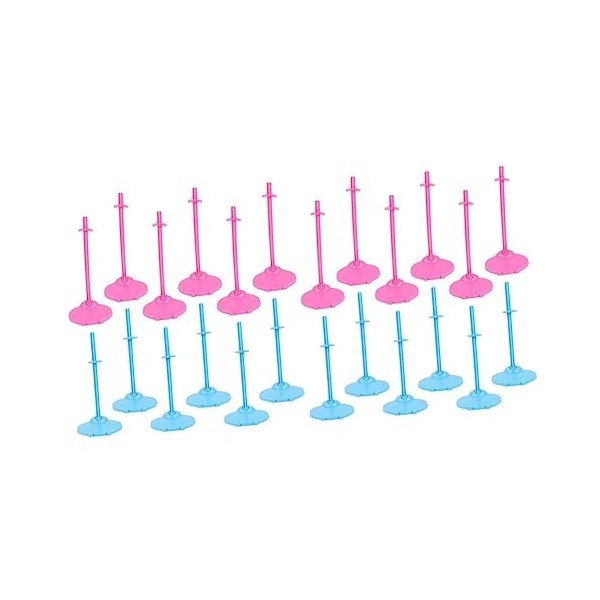 Toyvian 24 Pièces Figurine daction Poupée Stand Support De Stockage De Poupée Support De Poupées Poupée Se Tient Support De 