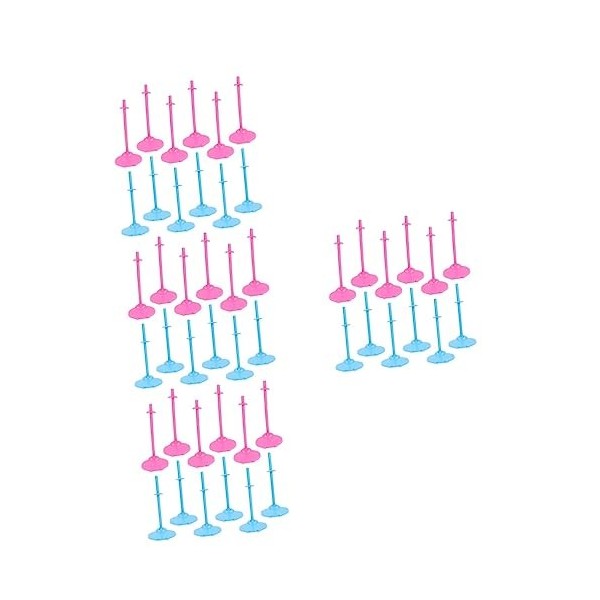 Toyvian 24 Pièces Figurine daction Poupée Stand Support De Stockage De Poupée Support De Poupées Poupée Se Tient Support De 