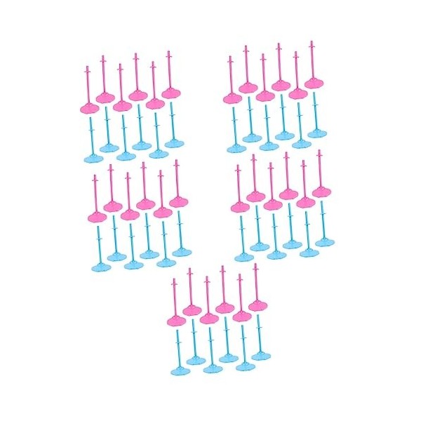 Toyvian 24 Pièces Figurine daction Poupée Stand Support De Stockage De Poupée Support De Poupées Poupée Se Tient Support De 