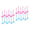 Toyvian Support De Poupée 24 Pièces Présentoir De Figurines Mini Jouets Cadre De Support De Poupée Support De Figurine De Pou