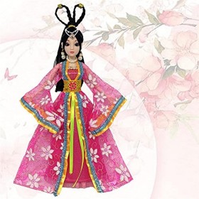 Hinleise Vêtements de poupée - Robe de fée - Tenue rétro chinoise de luxe - Imprimé floral - Accessoires pour poupée de 29 cm