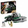 LEGO 75360 Star Wars Le Chasseur Jedi de Yoda, Jouet de Construction, The Clone Wars Set de Véhicules avec la Minifigurine Yo