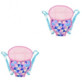 Totority 2 Pièces Porte-Bébé Wrap Bébé Accessoires pour Poupées Fille Jouets Maison De Poupée Accessoires Siège Bébé Reborn A