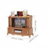 TOYANDONA 1:12 Échelle Poupée TV Cabinet Ensemble Miniature Maison De Poupée Meubles Maison De Poupée Salon Télévision Mini T