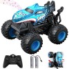 ACAMMZAR Voiture Télécommandée, 2.4GHz 20Km/h RC Monster Truck, RC Voiture Telecommandé Tout Terrain, avec 2 Batteries 60 Min