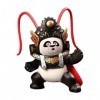 Wukesify Statue dours panda | Jolie poupée panda visage avec 4 expressions, statues poupée culture Pékin et Sichuan pour déc