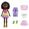 Polly Pocket Ensemble de Jeu Pack de Mode Arc-en-ciel Couleur Pop Comprend une poupée, Vêtements et Accessoires supplémentair