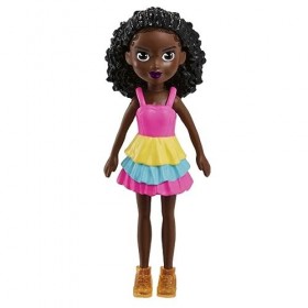 Polly Pocket Ensemble de Jeu Pack de Mode Arc-en-ciel Couleur Pop Comprend une poupée, Vêtements et Accessoires supplémentair