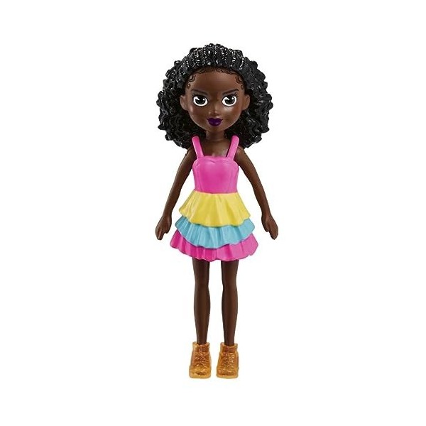 Polly Pocket Ensemble de Jeu Pack de Mode Arc-en-ciel Couleur Pop Comprend une poupée, Vêtements et Accessoires supplémentair