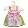 Heless- Dirndl pour poupées Heidi Taille 28-35 cm, 10128299, Multicolore