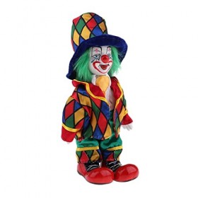 Générique Harlequin Intéressant Souriant Poupée De Clown Debout Porcelaine Poupée Décor à La Maison