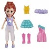 Polly Pocket Ensemble de Jeu de Mode Lilas Shimmer & Shine Comprend une poupée, Vêtements et accessoires supplémentaires pour