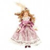 Melody Jane Poupées Victorien Petite Fille en Robe Rose Miniature 1:12 Porcelaine People