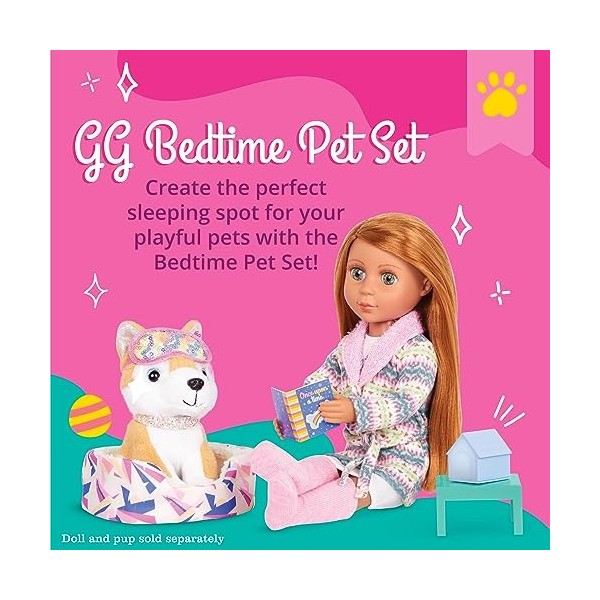 Glitter Girls Ensemble daccessoires pour Chiot Animals Bedtime PUP Accessory Set, 62243448551, Petit