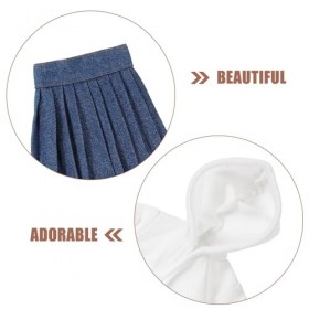 TOYANDONA Vêtements De Poupée Fille À Capuche Jupe Plissée Ensemble Accessoires De Poupée Vêtements De Noël Pull À Capuche En