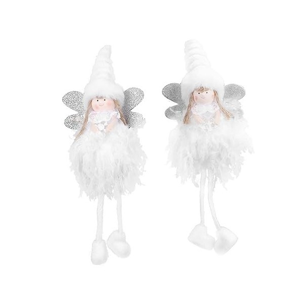 Toyvian 2 Pièces Jolie Adorable Poupée Parure Ustensiles De Noël Accessoires Décor De Noël Ornements Décorer Poupée Jouet Mou