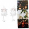 Toyvian 2 Pièces Jolie Adorable Poupée Parure Ustensiles De Noël Accessoires Décor De Noël Ornements Décorer Poupée Jouet Mou