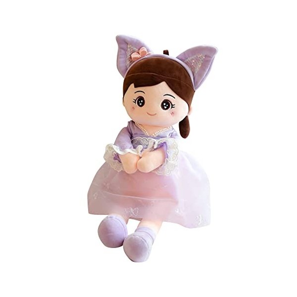 ibeafilly Poupée de Chiffon Fille Bébé Jouet en Peluche Bébé Poupon Poupée Mignon Fille Princesse Poupées Décoration Jouets D