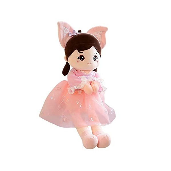 ibeafilly Poupée de Chiffon Fille Bébé Jouet en Peluche Bébé Poupon Poupée Mignon Fille Princesse Poupées Décoration Jouets D