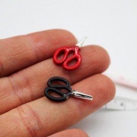 Homoyoyo Maison De Poupée Miniature Ciseaux Règle Maison De Poupée Ciseaux De Travail Miniature Cuisine Accessoire De Couture