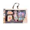 JAWSEU Coffret Poupée, Poupée Fille, Mini Poupée Princesse Jouet de Fille, Ensemble de Mini-poupée, Poupée Princesse Jeu de P