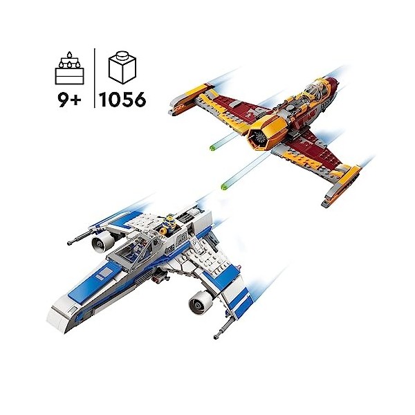 LEGO 75364 Star Wars L’E-Wing de la Nouvelle République Contre Le Chasseur de Shin Hati, Série Star Wars : Ahsoka avec 2 Véhi