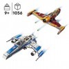 LEGO 75364 Star Wars L’E-Wing de la Nouvelle République Contre Le Chasseur de Shin Hati, Série Star Wars : Ahsoka avec 2 Véhi