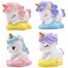 4 Pièces Figurine Modèle Licorne,Licorne Cake Topper Licorne Miniature Statue Pour Jardin De Fées, Maison De Poupée, Décorati