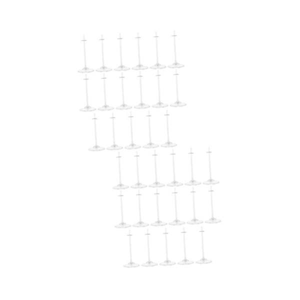 Operitacx 16 Pièces Stand Debout De Poupée Support De Stent pour Poupées Porte-poupée 1 Accessoires pour Figurines à Léchell