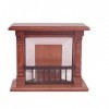 POPETPOP 1 : 12 Miniature Dollhouse Poupée cheminée en bois Dollhouse Dollhous Mobili Dollhouse Accessoires