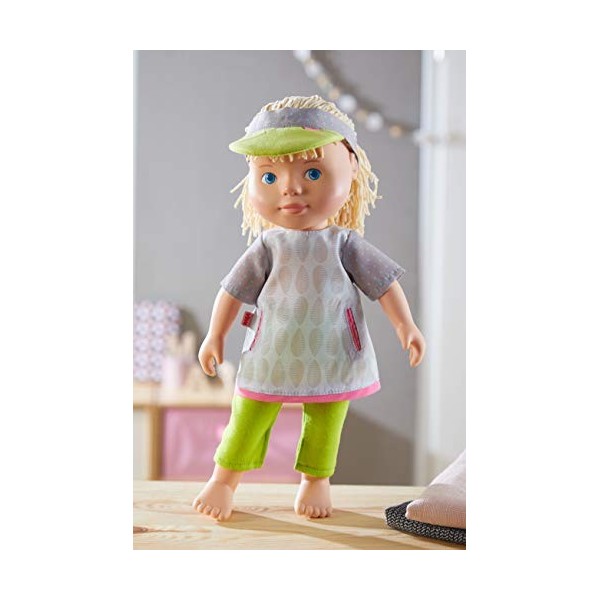 HABA 305536 – Clothing Sports Time – Set of Dress, Leggings and Cap Accessories for All 32 cm Large Dolls, Toys from 18 Month