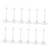 Toyvian 12 Pièces Stand Debout De Poupée Base Daffichage De Poupées Présentoir De Poupée Support De Rangement Transparent po