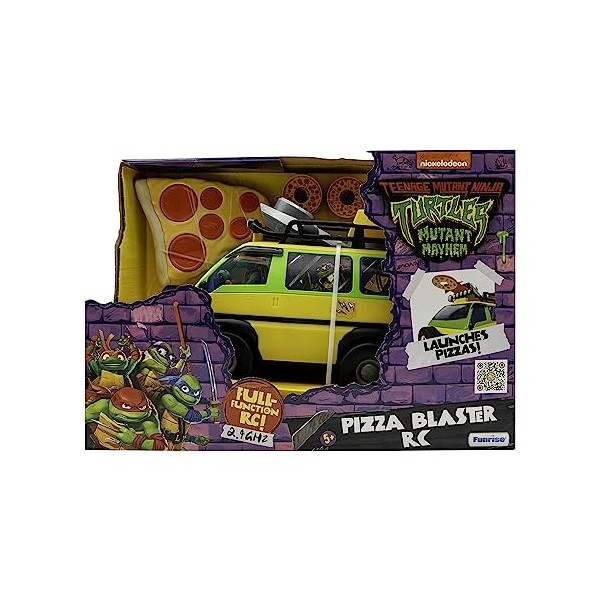 Teenage Mutant Ninja Turtles- Pizza Blaster RC Tortugas Ninja Camion, 71038, Citronier