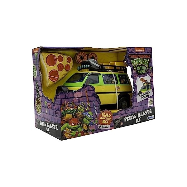 Teenage Mutant Ninja Turtles- Pizza Blaster RC Tortugas Ninja Camion, 71038, Citronier