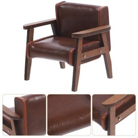 Zerodeko Chaise De Canapé De Maison De Poupée Chaise De Canapé De Maison De Poupée Miniature Chaise De Canapé en Bois Miniatu