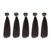 EXCEART 5 Pcs Poupée Bricolage Perruque Synthétique Droite Cheveux Longs Poupée Trame Extensions de Cheveux pour Bricolage Ar