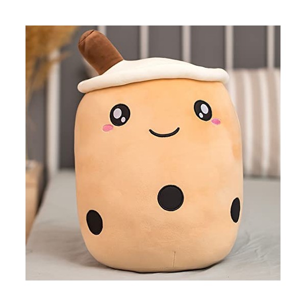 Dreafly Bubble Tea Peluche Poupée Coussin en Peluche 24 cm Dessin animé Peluche Poupée Tasse de Thé Coussin câlin Enfants Jou