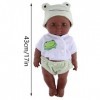 Doupée Africa Baby Life Liftorn Nouveau BÉBÉ BÉLAP Doll Qui Ont lair de Vraies Vinyl Birthday Gift Doll, African Doll Toys,