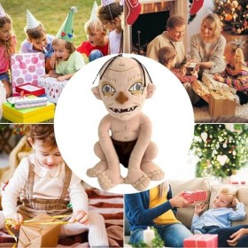 NEFLUM Peluche Gollum De 23cm, Film Fantastique Épique du Seigneur des Anneaux, Poupée en Peluche Gollum Réaliste Périphériqu