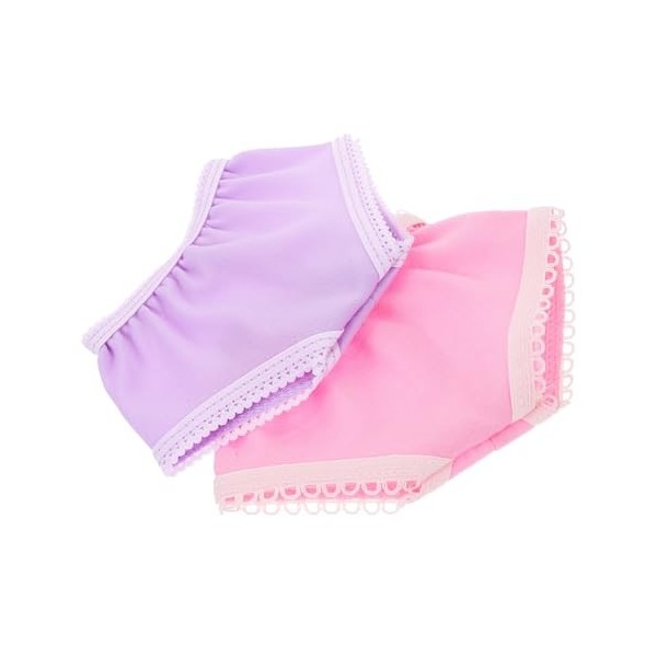 Toyvian 10 Pièces Culotte De Poupée Réutilisable Accessoires De Vêtements De Poupée Culotte De Poupée Jouet Poupée Couches so