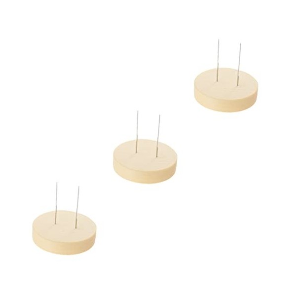 Toddmomy Base Daffichage De Poupée Socle en Bois De Diamètre Support Portatif Feutrage De Petites Poupées Joints De Poupée e