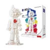 Blocs de Construction Roboter Mech Ideas: Set de Blocs de Construction PANTASY Astro Boy pour Adultes Kit de modélisme Blanc 