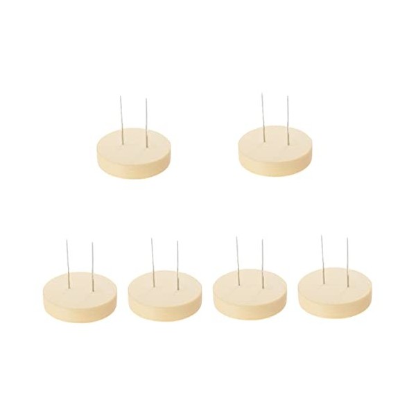 Toddmomy Base Daffichage De Poupée Socle en Bois De Diamètre Support Portatif Feutrage De Petites Poupées Joints De Poupée e