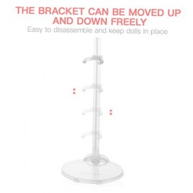 Toyvian 20 Pièces Poupée Taille Support en Plastique Bébé Poupée Jouet Bébé Poupée Poupées pour Les Filles Stand Poupée Prése