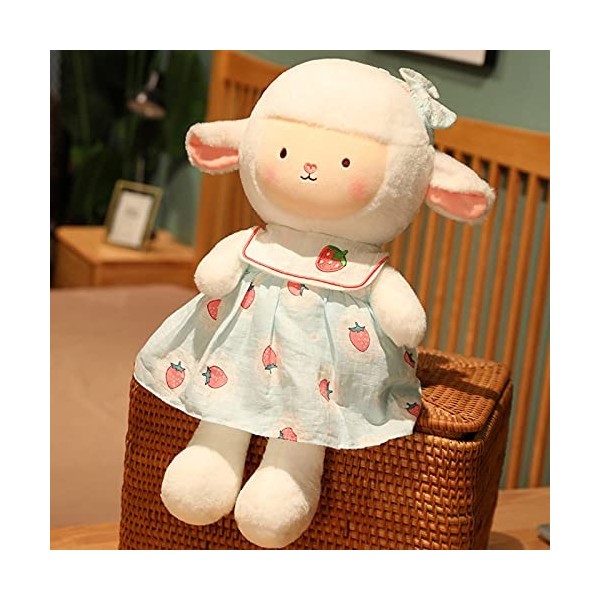 Adorable Petite poupée de Mouton Super Adorable poupée endormie poupée endormie poupée en Tissu Cadeau de poupée dalpaga Pin