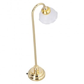 Lampadaire de Maison de Poupée Miniature 1/12, Lumière LED de Meubles Miniatures Lumières de Maison de Poupée à Piles pour la