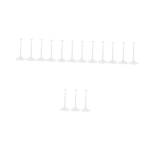 Toyvian 6 Pièces Cintre De Poupée Support De Robe De Poupée Figurines daction Aew Jouet en Forme De Robe Cintres Transparent