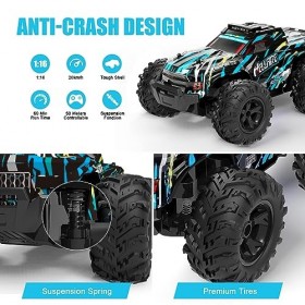 BAZADER Voiture Télécommandée Tout Terrain Enfant Adulte, 1:18 Voiture RC Radiocommandée pour Les Garcon de 5 6 7 8 9 10 Ans,