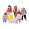 Totority 8Pcs Personnage De Poupée Bébé Jouets Éducatifs Figurines daction De Poupée Poupées Heureuses Décor De La Nativité 